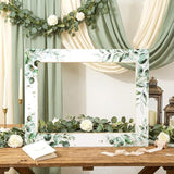 32 X 24 Inch Large Wedding Photo Booth Props Frame Diy Pvc Cutouts Photo Booth Selfie Frame For Wedding Bridal Shower Baby Shower Anniversary Party Supplies Decorations(Eucalyptus)