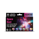 - The Shifters Space Dust | Set Of 6 Metallic Acrylic Airbrush Colours | Ideal For Painting Fantasy Figures And Wargames | Contains 6 Bottles X 17 Ml (0.57 Fl.Oz.)