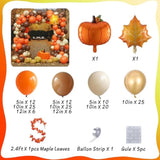 Fall Balloon Arch Kit Orange Brown Balloons for Thanksgiving Friendsgiving Baby Shower Party