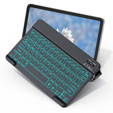 Wireless Bluetooth Keyboard For Samsung Galaxy Tablets, 7-Color Backlit, Ultra-Slim Portable, Type-C Rechargeable, Compatible With Tab A9+/S10 Fe/S9/S9 Fe/S9+/S9 Fe+/S6 Lite/S7/A8
