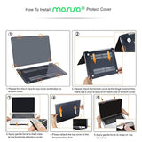 MOSISO Compatible with MacBook Air 13 inch Case 2022 2021 2020 2019 2018 Release A2337 M1 A2179 A1932 Touch ID, Plastic Hard Shell Cover&Keyboard Cover for MacBook Air 13.3 inch Case, Chalk Pink