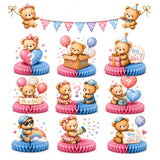 Gender Reveal Decorations Teddy Bear Table Centerpieces Party Decoration