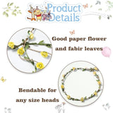 Winnie Mom To Be Sash For Baby Shower Decorations Dad To Be Pin And Yellow Flower Crown Headband Cute Satin Baby Shower Sash For Gender Reveal, Party Favors