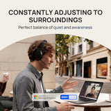 BH78 Bluetooth Headset Noise Cancelling with Microphone, Over the Ear Headphones for Work Zoom/Microsoft Teams Certified, Adaptive ANC for Office