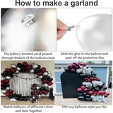 114Pcs Burgundy Black Balloon Garland Kit for Graduation, Birthday, Wedding