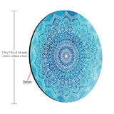 Watercolor Mandala Mouse Pad Round Mat Size 7.9 X 7.9 X 0.12 Inch