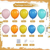 87PCS Rainbow Balloon Garland Kit Blue, Pink, Yellow & Orange Party Decor