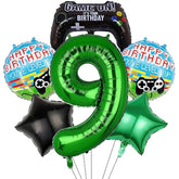 6Pcs Game Controller Mylar Balloons - 9th Birthday Party Supplies