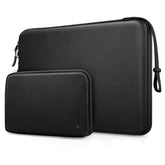 Hard Laptop Sleeve With Accessory Pouch Compatible With 13 Inch Macbook Air M4 2025 M3 2024, 14 Inch Macbook Pro M4/M3/M2, Surface Laptop Waterproof Case, Black