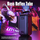Party Loudest Portable Bluetooth Speaker Wireless Boom Box, 180W Max Big Large Outdoor Speaker 4 Drivers With 2*4.04'' Subwoofer, 80W Hd Huge 105Db Pulse Natur Deep Bass, Ipx5/24H/Eq/Usb/Tf/Aux