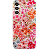 Compatible For Galaxy A14 5G Case, Cute Clear Flowers Design For Girls Women Shell Pattern Soft Lightweight Slim Fit Tpu Shockproof Phone Cover For Galaxy A14 6.6", Pink Garden Floral