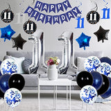 11Th Birthday Decorations For Boys Girls - Navy Blue Birthday Decorati