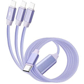 6A Usb C To Usb C Cable Splitter Fast Charging Cord 66W Type C Male 1 To 3 Male Multi Quick Charger Data Wire For Laptop/Tablet/Phone-1.5M/4.9Ft