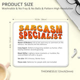 Sarcasm Specialist Non-Slip Mouse Pad With Stitched Edge, Funny Mousepad Gifts For Sarcasm Lovers, Humor Office Gifts For Boss Manager Leader Hr, Office Desk Accessories Gifts
