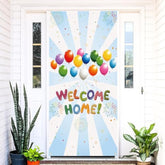 Welcome Home Door Banner Cover for Housewarming, Military and Family Parties