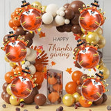 Thanksgiving Party Decorations 6Pcs 32Inch Large Turkey Mylar Balloons for Fall Party Decor