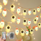 20 Led Space String Lights, Magical Rocket And Astronaut Decor | Usb&Battery Powered For Children'S/Kids' Rooms, Party,