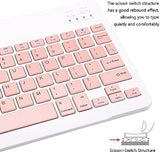 Ultra Slim Mini Wireless Bluetooth Keyboard Compatible With Kindle Fire Hd 10/8/Fire Max 11/Ipad 10.2"/Ipad Air/Ipad Pro,Iphone And Other Devices Including Ios/Android/Windows,Pink