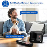 El2131-11 Cordless Landline Phone With Call Blocker, Caller Id, Dect 6.0 Speakerphone, Backlit Display/Keypad - Black/Silver