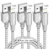 10FT Long Cable Compatible with iPhone 13/12/11 Pro Max/XS MAX/XR/XS/X/8/7/Plus/6S - 3 Pack