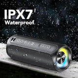 Portable Bluetooth Speakers, Ipx7 Waterproof Speaker Bluetooth Wireless, 20W Loud Stereo Sound, 24H Playtime, Rgb Lights, Dual Pairing, Bluetooth 5.3 Wireless Speaker For Travel Outdoor Home Party