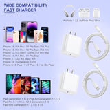 Fast Apple Iphone Charger,2Pack Apple Charge Cable Iphone Charger Fast Charging 6Foot Phone Charging Usb C Charge Adapter 6Ft Type C To Lightning Cable For Iphone 14/13/12/11 Pro Max/Xr/Xs/Se2022/Ipad