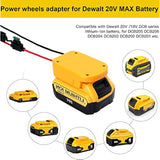 2 Packs Power Wheel Battery Adapter For Dewalt 20V Max Lithium Battery Dcb205 Dcb206 Converter Kit With Fuses & Wire Terminals, Power Connector For Diy Rc Car Toys, E-Bike, Robotics And Rc Truck