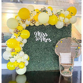 Daisy Bee Balloon Garland Kit: Yellow & Gold Party Decor (124pcs)