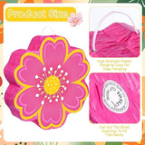 Daisy Flower Piñata Set With Blindfold And Bat Pink Flower Piñata Daisy Hippie Boho Game For Birthday Baby Shower Gender Reveal Wedding Floral Party Supplies Decorations (Pink Flowers)