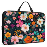 Laptop Sleeve Bag With Handle Computer Protective Soft Cover Case For 14 Inch 13 Inch Laptop,Colored Daisies