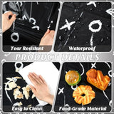 4 Pack Football Tablecloths, Football Themed Tablecloths Party Favor Supplies, Disposable Plastic Rectangle Table Covers For Sports Birthday Party Decoration, 108 X 54 Inch(Black)