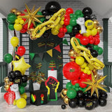 Juneteenth Decoration Balloon Garland Arch Kit,152Pcs Red Black Green