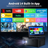 Small Smart Tvmini Tv With 7-Inch Touchscreen,Built In Apps,Support Sd,Wifi,Bluetooth,Usb,Hdmi Inputkitchen Tv Also As A Projector,Suitable For Home Rvs And Outdoor Use