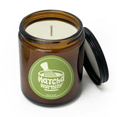 9Oz Matcha Latte Scented Candle For Home, Natural Soy Jar Candles For Home Scented, Candle Gifts For Women Men, Long Burning, Amber Jar Glass