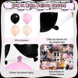 Halloween Balloon Arch Kit Black Pink Orange White Ghost Star Balloons Party Décor