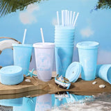 12 Pcs Last Toast On The Coasts Bachelorette Party Plastic Cups 24 Oz Party Tumbler With Lids And Straws Camp Bachelorette Cups For Bride Bridesmaid Gifts (Classic)