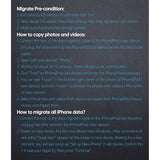 Compatible For Iphone To Iphone Transfer Cable Male To Male Data Migration, Io