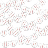 Pre-Strung 6 Pieces Baseball Banner Baseball Party Decorations, Base Ball Paper Garland Bunting Decor For Sports Theme Birthday Baby Shower Party Supplies Favors