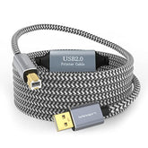 Usb 2.0 Printer Cable - 50 Feet Active Repeater, Compatible With Hp, Canon, Epson, Dell, Brother, Lexmark, Xerox