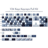 Pbt Keycaps 134 Keys Mosaic Keycaps Cherry Profile Dye-Sublimation Custom Keyc