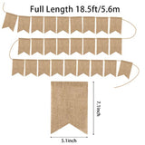 26 Pack Diy Burlap Banner Set Include Letter Stencil, Design Swallowtail Flags For Kids And Adults, Handwriting Banner For Birthday And Independence Party, Unique Hand Draw Home Summer Decor