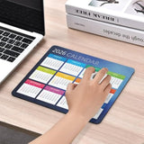 Mouse Pad 2026 Calendar,Computer Mouse Pads Calendars Non-Slip Rubber Desk Mat Mousepad Gaming Office Keyboard Mat (9.45X7.87 In) (Blue)