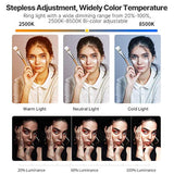 Smartphone Video Rig U200 Handheld Led Ring Light Selfie Light Phone Video Stabilizer For Camera, Smartphone, Action Camera, Youtube, Setup, Filmmaking, Makeup, Vlogging