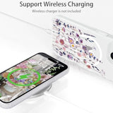 Clear Magnetic Floral iPhone 15 Case, Multi-Color, Protective and Stylish