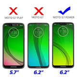 Military Grade Drop Impact Protection for Motorola Moto G7 Power Phone Case, 360 Metal Rotating Ring Kickstand Holder, Magnetic Car Mount, Armor Shockproof Case for Moto G7 Power (Black)