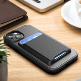 Mag Wallet Set, Designed For Iphone 15 Case With Card Holder - Removable Magnetic Design, Matte Black (Compatible With Magsafe)