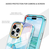 Cute Marble Case For Iphone 14 Pro Max 6.7 Inch Built With Screen Protector, Lightweight And Stylish Full Body Shockproof Protective Rugged Tpu Case For Women/Girls