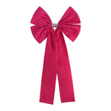 36X18 Inches Extra-Large Christmas Tree Topper Bow Hot Pink Velvet Ribbon Gift Bows For Christmas Home Decor, Outdoor Indoor Car Decoration (Hot Pink)