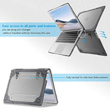 ProCase Protective Case for 15 Inch Surface Laptop 5/4/3, Heavy Duty Slim Hard Shell Cover with Foldable Kickstands for 15" Laptop 2022 2021 2019 Old Version -Grey