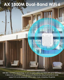 2026 Ax1800 Outdoor Wifi 6 Extender, Outdoor Wifi Extender Signal Booster With Poe, Long Range Outdoor Wifi Access Point, Ip67 Weatherproof, 4X8Dbi Antennas, For Farm, Cameras, Patio, Starlink
